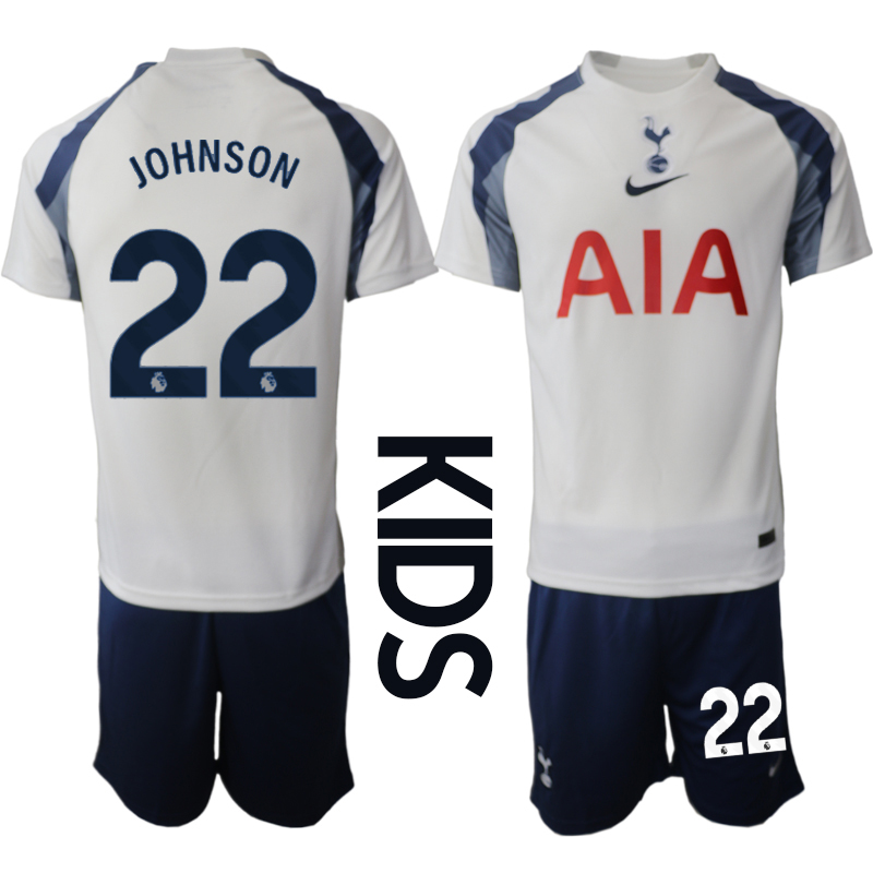 Youth 2025-2026 Club Tottenham home White #22 Soccer Jersey->youth soccer jersey->Youth Jersey